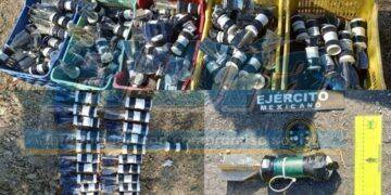 Operativo En Apatzingán: Aseguran 15 Artefactos Explosivos Improvisados En La Comunidad De Las Paredes