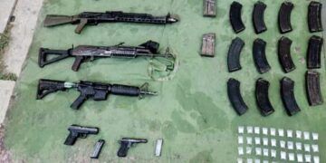 Ssp, Defensa Y Gn Aseguran 6 Armas De Largas, 20 Cargadores Y  Mil 255 Municiones De Diferentes Calibres En «Las Colonias» De Apatzingán