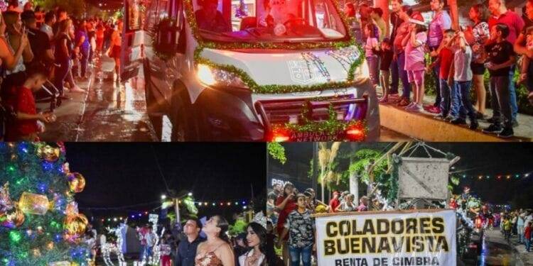 Se unen Bonavistenses en torno al desfile Navideños, participaron comerciantes y dependencias del municipio