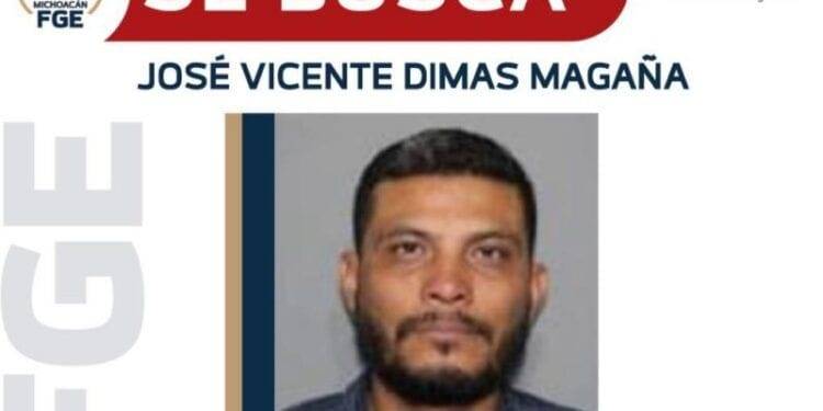 Ofrece FGE recompensa para localizar y detener a José Vicente Dimas Magaña, segundo implicado en el homicidio de una niña, ocurrido en Tarímbaro