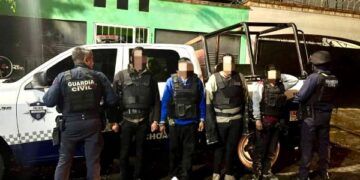 Ssp Detuvo A 4 Hombres En Queréndaro; Portaban Fusiles Y Equipo Táctico