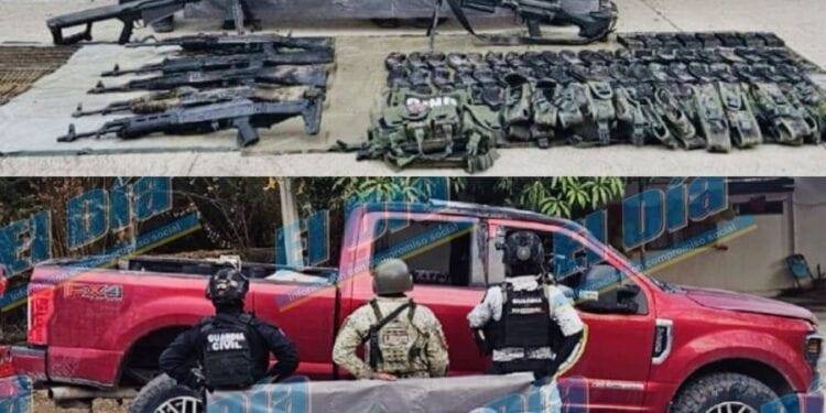 Aseguran un Barret, 6 fusiles y cerca de 3 mil municiones en Buenavista: SSP