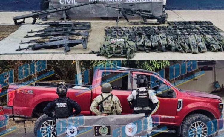 Aseguran Un Barret, 6 Fusiles Y Cerca De 3 Mil Municiones En Buenavista: Ssp 23 Aseguran Un Barret, 6 Fusiles Y Cerca De 3 Mil Municiones En Buenavista: Ssp