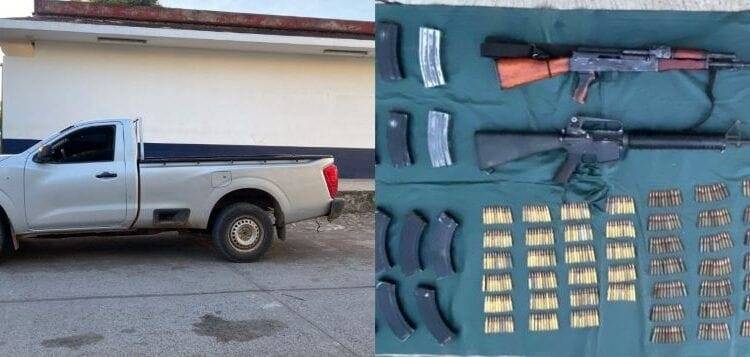 Agentes federales y estatales aseguran armas de alto poder en Acahuato de Apatzingán: SSP 1 Agentes federales y estatales aseguran armas de alto poder en Acahuato de Apatzingán: SSP
