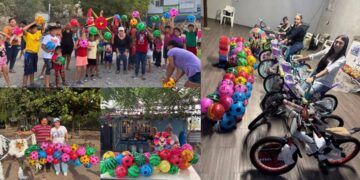 Regidora Celene Cortéz Se Transforma En Rey Mago, Distribuye 2 Mil Pelotas Y 20 Bicicletas