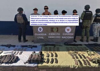 Fuerzas De Seguridad Detienen A 5 Con Armamento En “La Ruana” De Buenavista; Entre Ellos Una Mujer