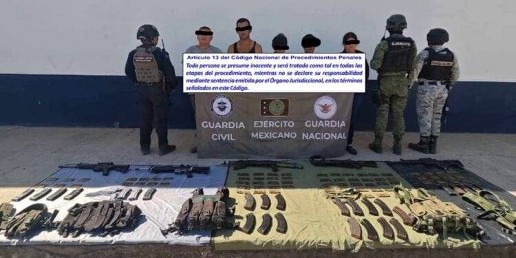 Fuerzas de seguridad detienen a 5 con armamento en “La Ruana” de Buenavista; entre ellos una mujer 1 Fuerzas de seguridad detienen a 5 con armamento en “La Ruana” de Buenavista; entre ellos una mujer
