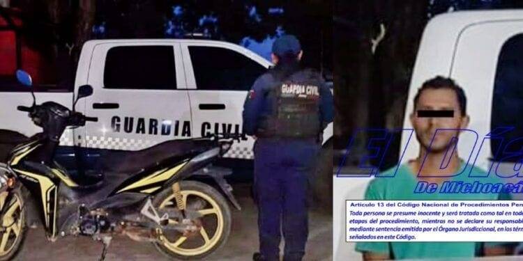 Lo detienen con motocicleta robada en Apatzingán 1 Lo detienen con motocicleta robada en Apatzingán
