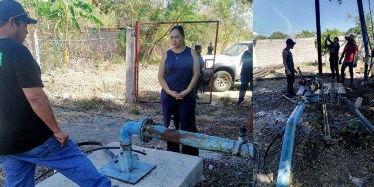 Ordena Irma Moreno rápida reparación de Bomba de agua para restablecer suministro a tres colonias de Buenavista