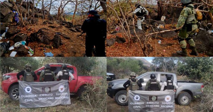 Revientan Campamentos Del Crimen Organizado En Apatzingán; Había Dos Vehículos