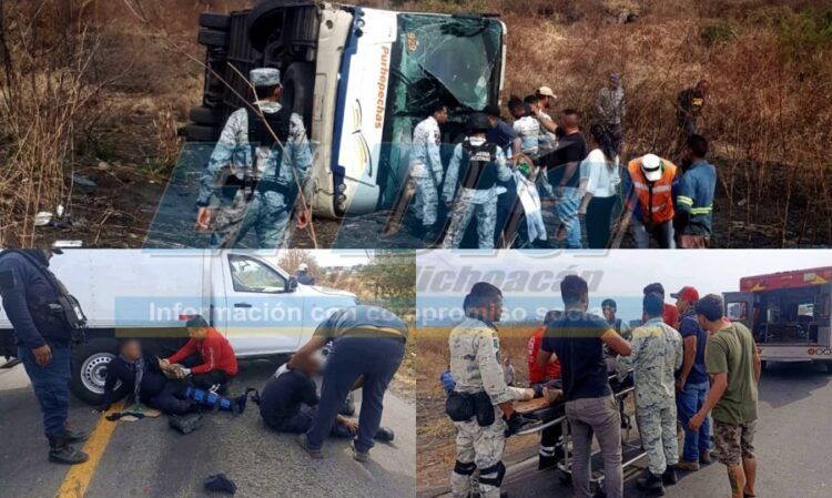 Una Mujer Muerta Y 7 Lesionados En Volcadura De Autobús En La Lombardía- Nueva Italia