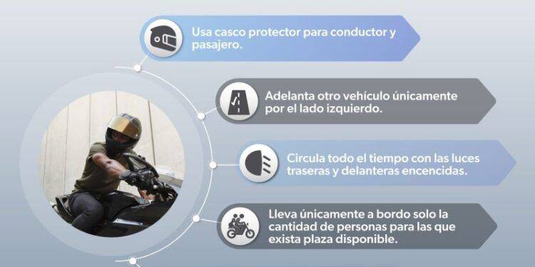 ¿Viajas en moto? Sigue estas recomendaciones de SSP para evitar accidentes