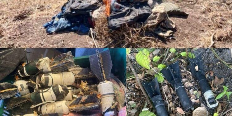 Defensa, GN y Guardia Civil destruyen artefactos explosivos improvisados en Apatzingán, Buenavista y Aguililla 1 Defensa, GN y Guardia Civil destruyen artefactos explosivos improvisados en Apatzingán, Buenavista y Aguililla
