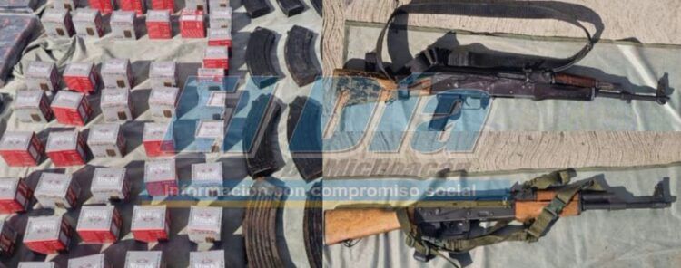 Incautan Dos Rifles De Asalto Y 2 Mil 560 Balas En Santa Ana De Buenavista