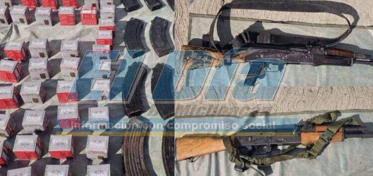 Incautan dos rifles de asalto y 2 mil 560 balas en Santa Ana de Buenavista