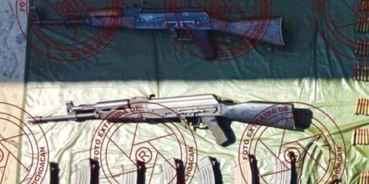 Incautan dos rifles de asalto en Parácuaro y 760 balas 1 Incautan dos rifles de asalto en Parácuaro y 760 balas