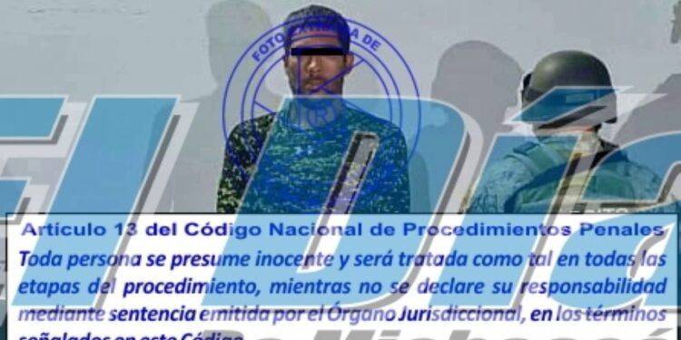 Sentencia de seis años de prisión, contra  detenido con armas en El Capire de Apatzingán el pasado 27 de Enero
