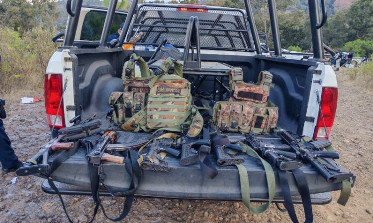 Detenido Líder Delincuencial Y 6 Cómplices Con Armas, Droga Y Vehículos, En Pátzcuaro: Ssp 20 Bedolla Arranca Destrucción Masiva De Maquinitas Tragamonedas