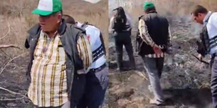 Detienen al Diputado Federal Suplente del PVEM, Javier Maldonado, por Prender Fuego a un Pastizal en Morelia