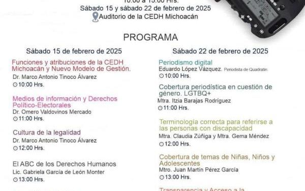Ofrece Cedh Curso-Taller A Periodistas Del Estado