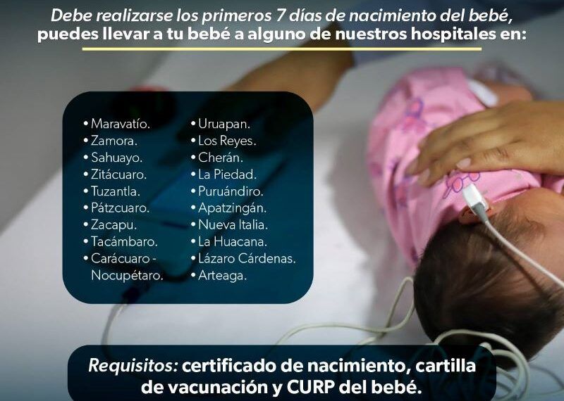 Tamiz auditivo neonatal | El Día de Michoacán