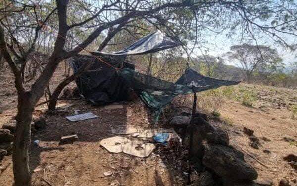 Desmantelan un campamento de vigilancia del crimen organizado en Acahuato