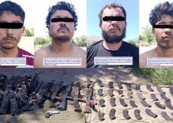 Ejército Y Guardia Nacional, Detienen A 4 Con Armas Y Localizan Un Cadáver En La Comunidad Las Bateas De Apatzingán