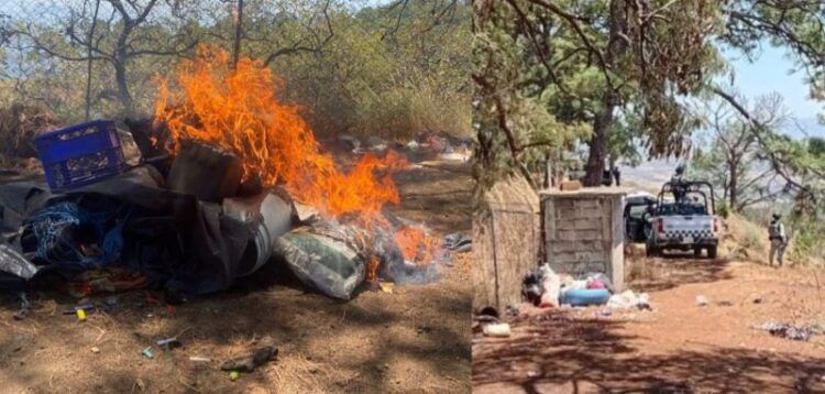Destruyen Dos Campamentos De La Delincuencia Organizada En Parácuaro 22 Gobierno De Morelia Continuará Apoyos Sociales A Viviendas