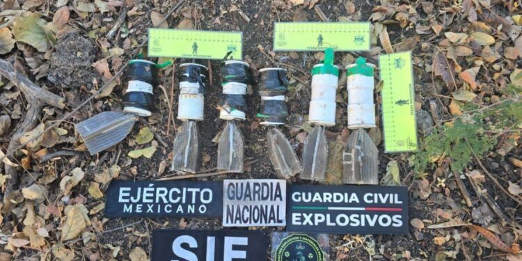 Seis artefactos explosivos asegurados en Buenavista : SSP