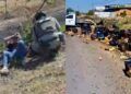 Un Herido En Choque De Camioneta En La Carretera Apatzingán – Cuatro Caminos