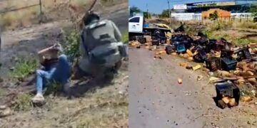 Un Herido En Choque De Camioneta En La Carretera Apatzingán – Cuatro Caminos