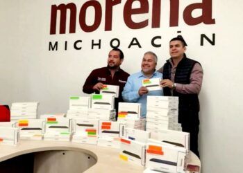 Hugo Molina Recibe Equipo Para Fortalecer Tareas De Afiliación De Morena En Apatzingán