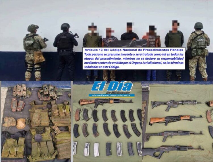 Aseguran A 5 Presuntos Delincuentes Con Arsenal En Las Becerras En Apatzingán 21 Asegurados 21 Venados De Procedencia Ilícita; Hay 3 Detenidos: Ssp