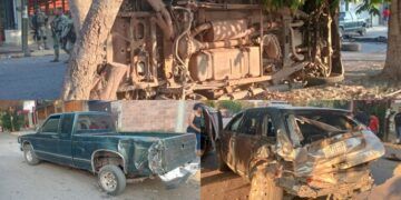 Carambola Deja 3 Vehículos Dañados En Apatzingán; Reportan Un Herido