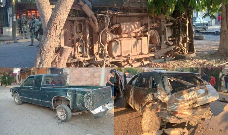 Carambola Deja 3 Vehículos Dañados En Apatzingán; Reportan Un Herido