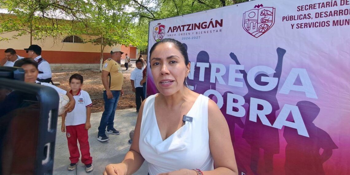 Obras prioritarias en Apatzingán: Fanny Arreola