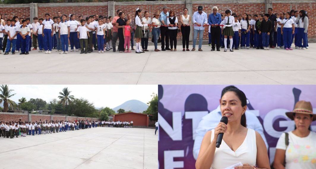 Inaugura Fanny Arreola cancha de usos multiples en la escuela El Pipila | El Día de Michoacán