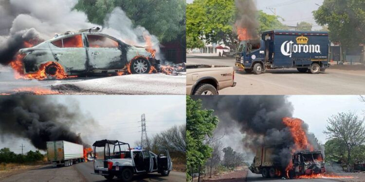 Causa pánico incendio de vehículos para bloquear carreteras en Tierra Caliente; Al menos 6 vehículos son incendiados 1 Presenta Gladyz Butanda proyecto para el Parque Ecoturístico Lago de Chandio en Apatzingán