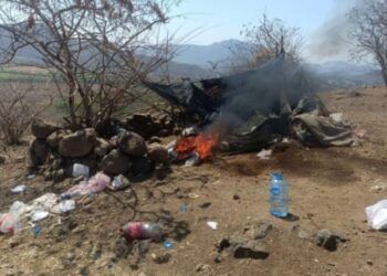 Destruyen Campamento De Grupo Delictivo En El Paso Del Capire De Apatzingan