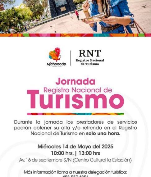 Llega Jornada Del Registro Nacional De Turismo A Apatzingán Y Lázaro Cárdenas