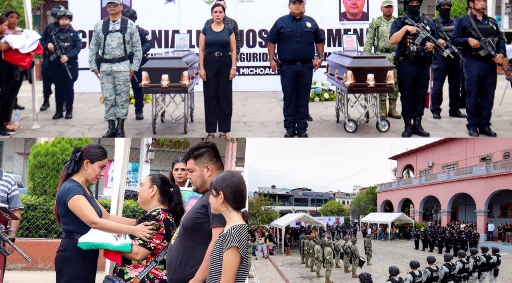 La Presidenta Fanny Arreola, Encabeza Homenaje A Policías Caídos Este Fin De Semana