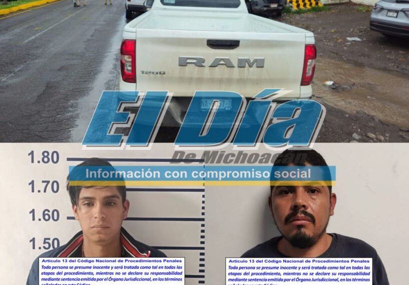 Tras Persecución, Recupera Fge Vehículo Con Reporte De Robo En Apatzingán; Hay Dos Personas Detenidas