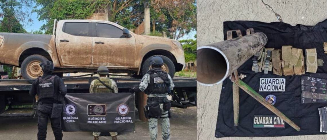 Aseguran Vehículo Con Mortero Artesanal En La Comunidad Llano Grande En Apatzingán