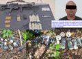 Defensa Y Gn Detienen Uno Con Arma De Fuego, Cartuchos Y Localizan 32 Artefactos Explosivos En Apatzingán 31 A Los Delincuentes Se Les Combate Con La Ley Y La Fuerza, No Con Diálogo Y Complicidad: Bedolla