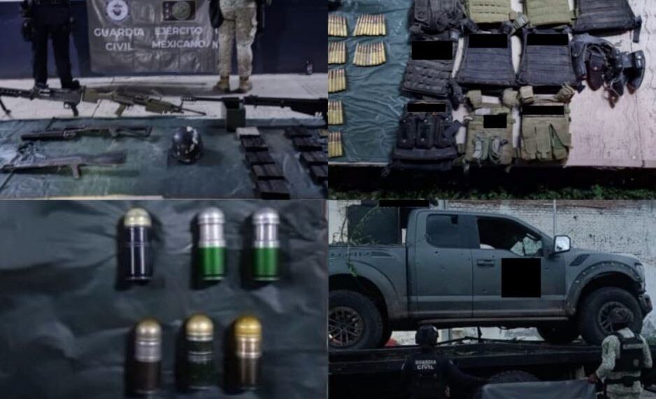 Defensa Y Guardia Civil Repelen Ataque Armado En Peña Colorada; Decomisan Arsenal Y Hay Dos Muertos