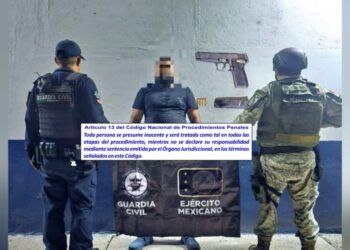 Detienen A Hombre Con Pistola Calibre 9 Milímetros En El Centro De Apatzingán