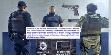 Detienen A Hombre Con Pistola Calibre 9 Milímetros En El Centro De Apatzingán