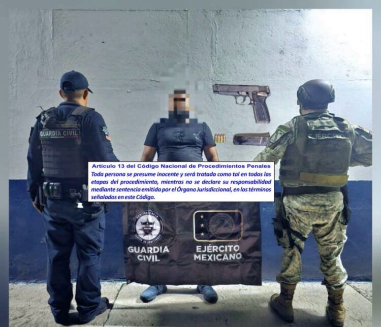 Detienen A Hombre Con Pistola Calibre 9 Milímetros En El Centro De Apatzingán