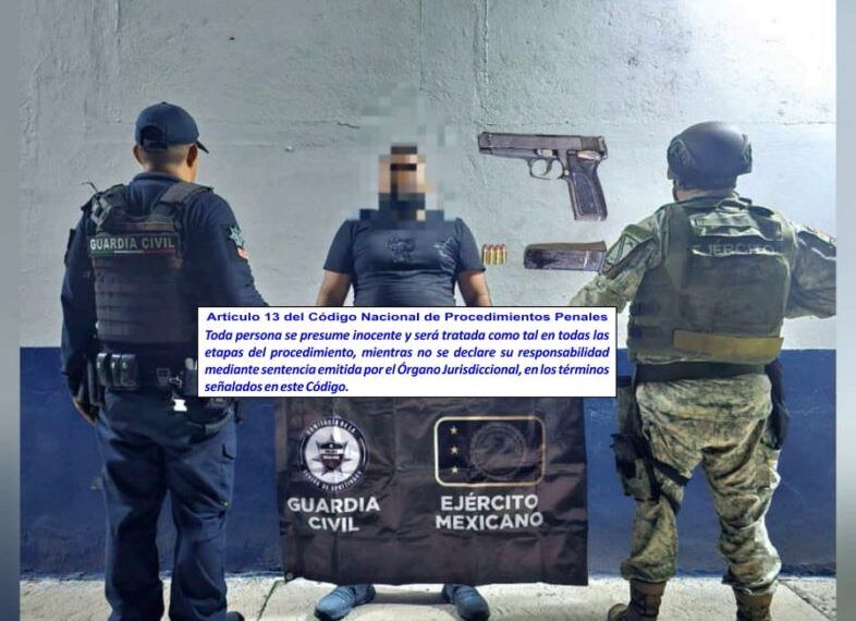 Detenido Apatzingan con una 9 mil