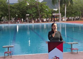 Fanny Arreola Inaugura Alberca Olímpica Remodelada En Apatzingán Con Inversión De Más De 2.8 Mdp
